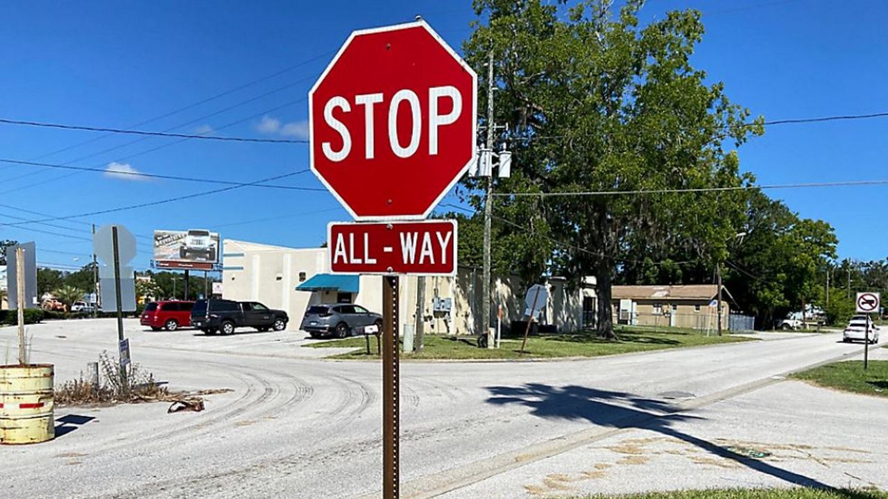 stop sign on street