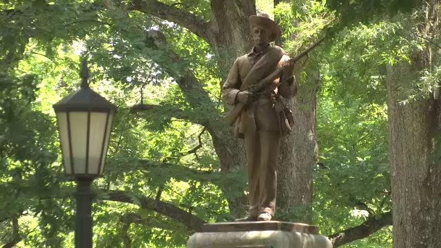 Silent Sam statue on UNC-Chapel Hill campus