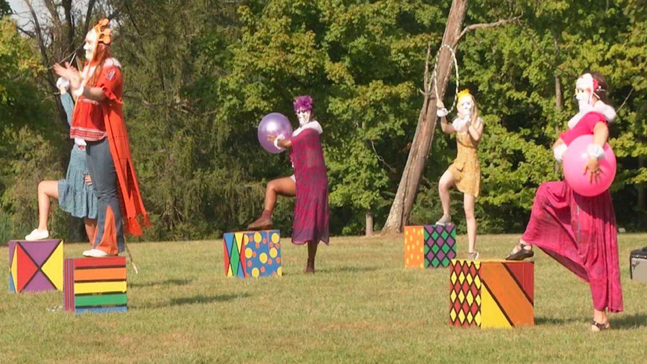 Characters acting out in show