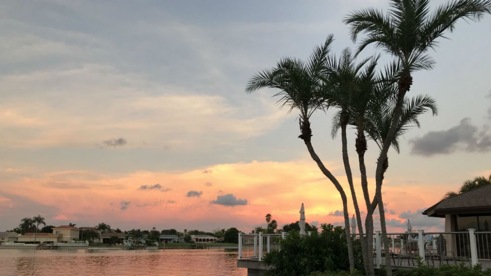 Submitted via the Spectrum Bay News 9 app: Sunset in St. Petersburg, Sunday, Sept. 16, 2018. (Val Stunja, viewer)