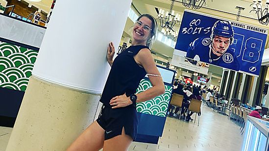 The bay runner prepares for the marathon after drug addiction