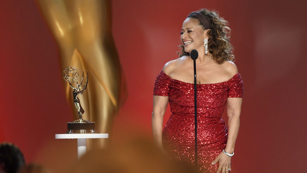 Debbie Allen accepts the Governors Award at the 73rd Emmy Awards on Sunday, Sept. 19, 2021 at the Event Deck at L.A. LIVE in Los Angeles. (Photo by Phil McCarten/Invision for the Television Academy/AP Images)