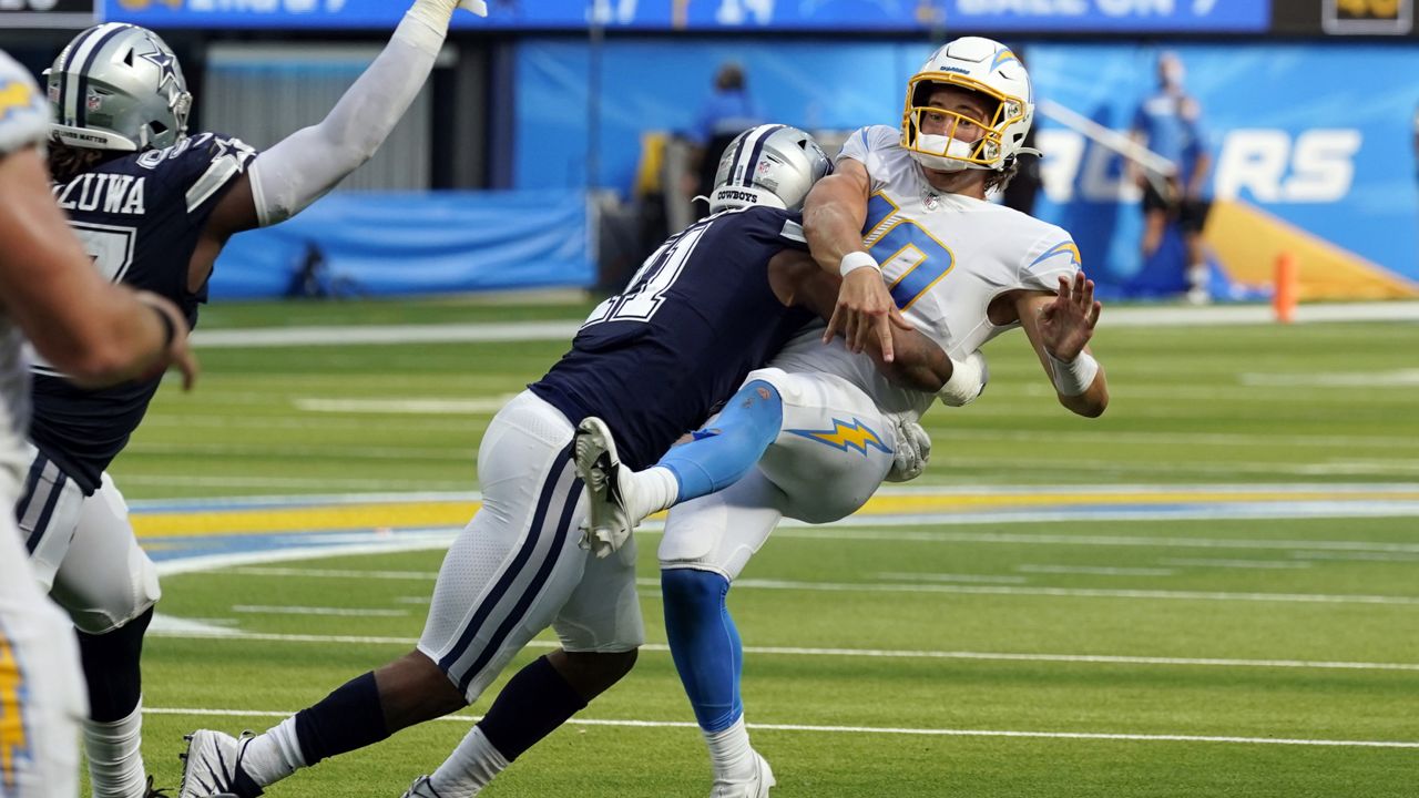 Turnovers, penalties plague Chargers in loss to Cowboys