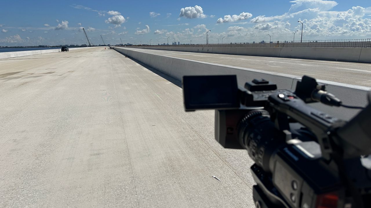 FDOT says about 250,000 cars cross the Howard Frankland daily. (Spectrum Bay News/Tim Wronka)