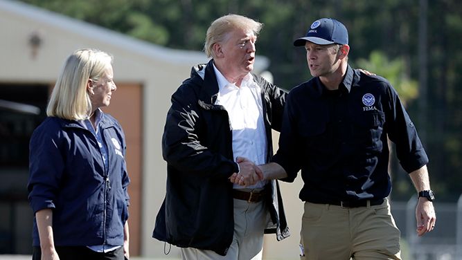 Brock Long with President Trump