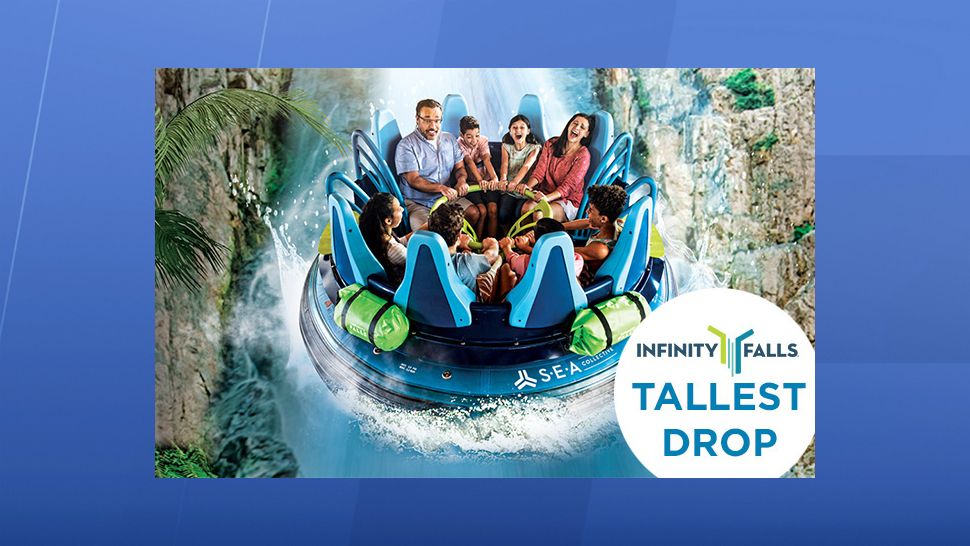 The construction walls are down and the water is running. But there's still no opening date for SeaWorld Orlando's newest attraction, Infinity Falls. (Photo credit: SeaWorld)