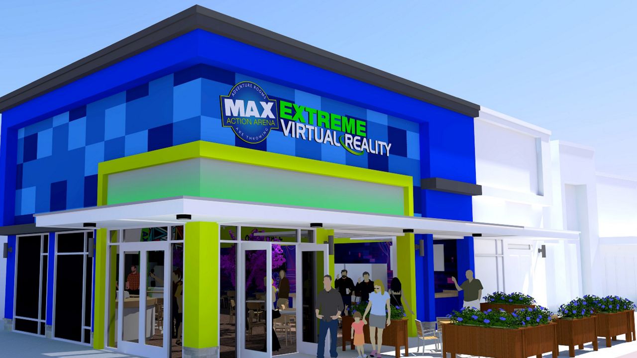 This is an artistic rendering of the Max Action Arena scheduled to open this fall at ICON Park. (Courtesy of Family Entertainment Group via Wellons Communications)
