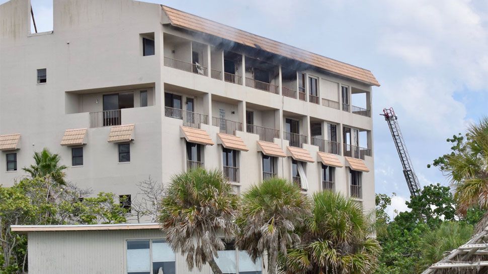 A fire broke out at the former site of the Colony Beach Resort on Saturday, according to authorities. (Town of Longboat Key)
