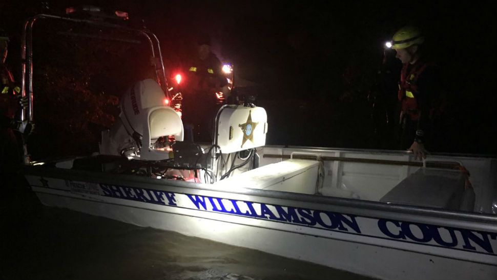 Members of the Williamson County Sheriff's Office conducting a water rescue. (Courtesy: Williamson County Sheriff Robert Chody)