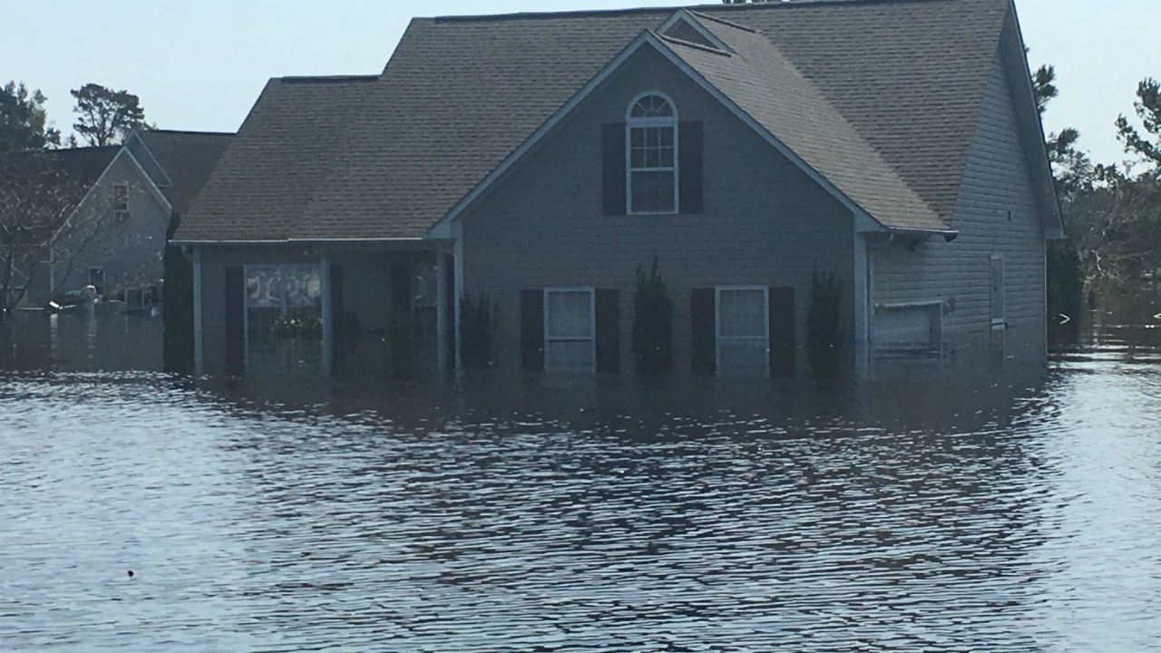 flooded house