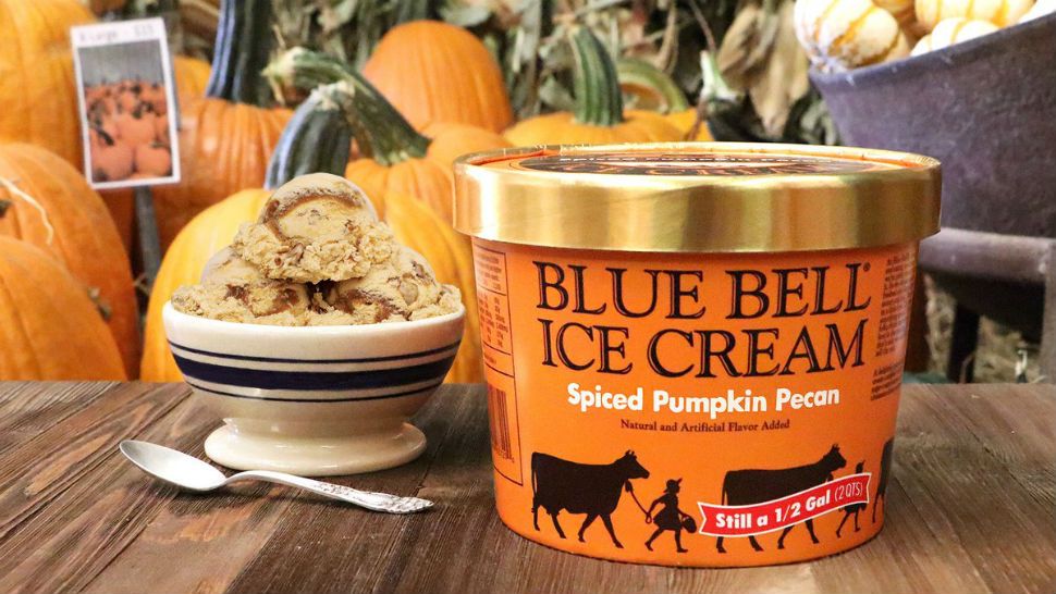Blue Bell ice cream flavor Spiced Pumpkin Pecan returns to shelves. (Courtesy: Blue Bell)