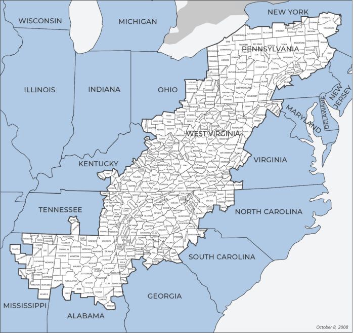 Appalachian Regional Commission Map Kentucky's Appalachian Counties Benefit From Arc Grants