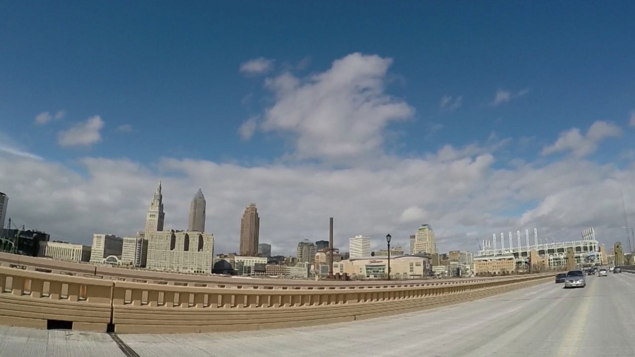 The Cleveland skyline.