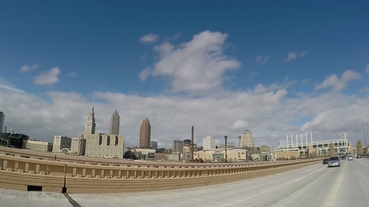 The Cleveland skyline.