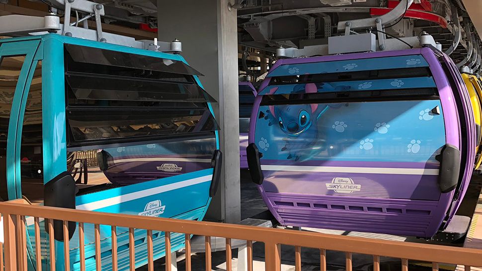 Disney's Skyliner will open on September 29 and allow guests to travel between parks and nearby hotels. (Ashley Carter/Spectrum News)
