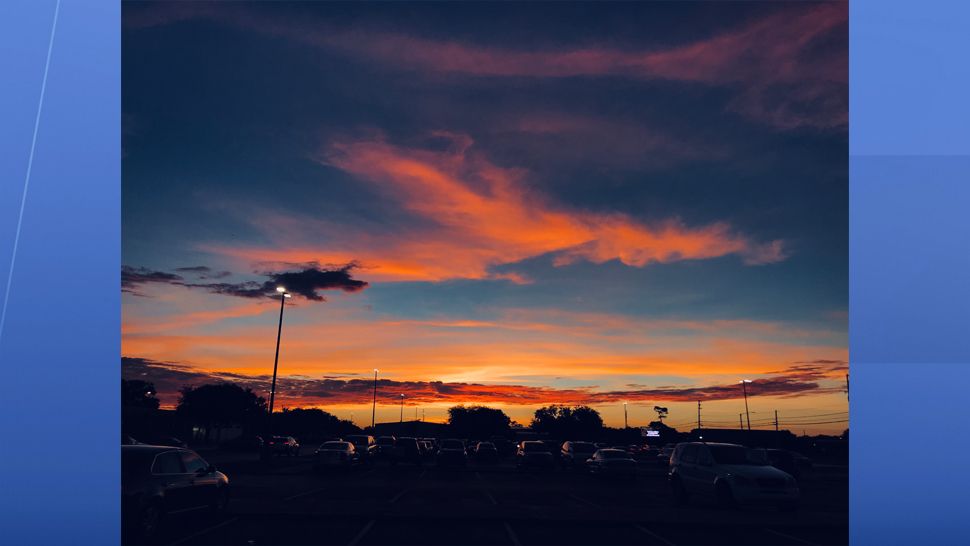 Submitted via Spectrum Bay News 9 app: Gorgeous colors in the sky for Friday morning's sunrise over Pinellas Park High School. (Courtesy of viewer George Hages)