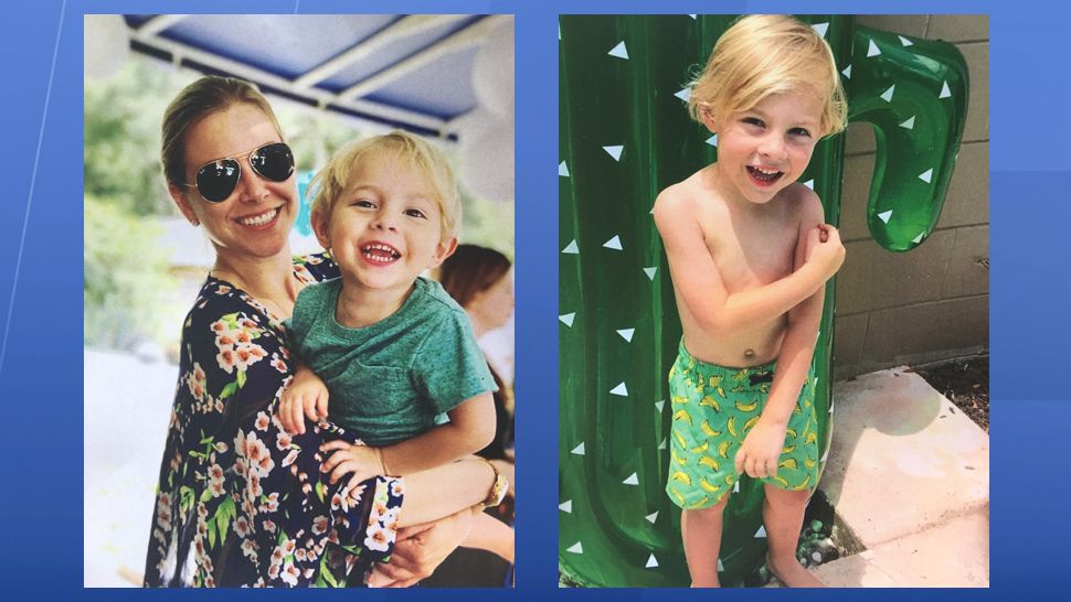 Left: Rachelle Smith with her son, Dexter; Right: Dexter turned four on Sept. 10, 2018. (Photos courtesy Rachelle Smith)