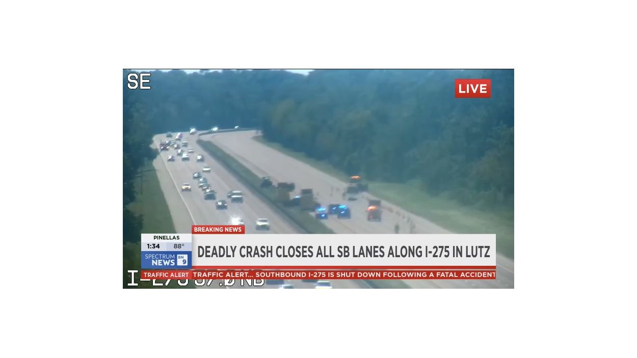 I-275 southbound lanes reopened in Lutz after fatal crash