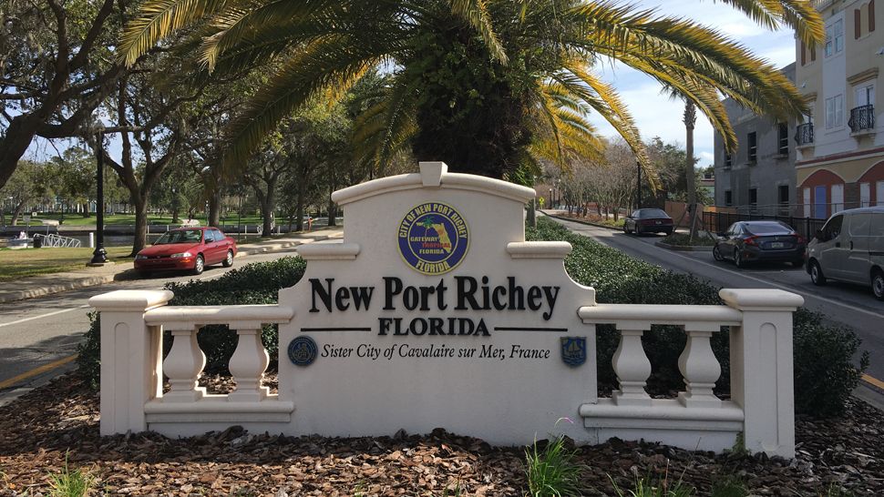 New Port Richey welcome sign