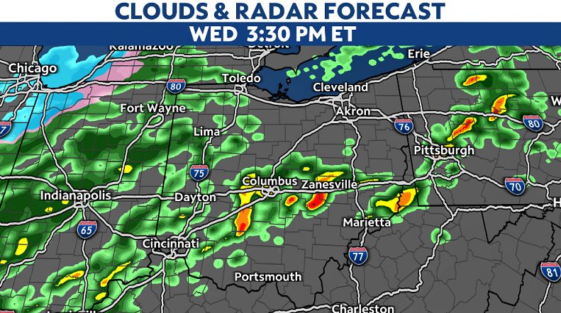 Strong storms likely all day Wednesday across Ohio