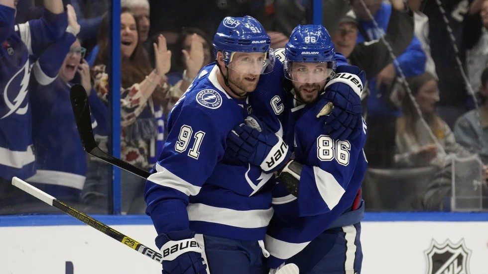 Lightning general manager Julien BriseBois made it clear Tuesday that Stamkos will not be traded before the March 8 deadline. (AP PHOTO)
