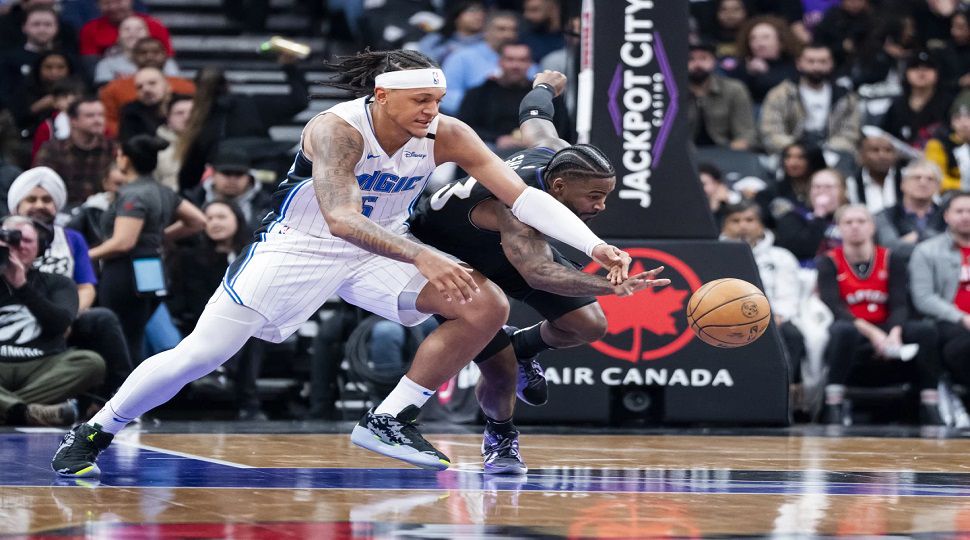 TORONTO (AP) — Scottie Barnes had 17 points and 11 rebounds, RJ Barrett scored 19 points and the Toronto Raptors overcame a 21-point deficit to beat the struggling Orlando Magic 109-93 on Wednesday night.  Gradey Dick scored 17 points and Bruce Brown had 15 as Toronto snapped a four-game losing streak against Orlando.  The Raptors won for the first time this season when trailing at halftime. Toronto came in 0-23 in such games.  Dick had 10 points in the third, including two dunks, as the Raptors outscored Orlando 40-20 to turn a five-point halftime deficit into a 15-point advantage.  Paolo Banchero had 26 points and 12 rebounds for Orlando, which couldn’t hold on after taking leads of 10-0 and 32-11 in the opening period. The Magic have lost four straight.  The last time the Raptors trailed by at least 21 points in the first quarter and rallied to win was a 93-85 home victory over Dallas on Jan. 22, 2014.  Kentavious Caldwell-Pope scored 20 points, Anthony Black had 17, and Wendell Carter Jr. fouled out with 10 points and 10 rebounds as the Magic lost for the sixth time in seven.  Orlando’s Cole Anthony sat because of an illness, and Jonathan Isaac played four-plus minutes before exiting because of illness.  Takeaways Magic: Jalen Suggs (lower back) missed his ninth straight game. Suggs hasn’t played since leaving the court in a wheelchair during a Jan. 3 win at Toronto.  Raptors: Immanuel Quickley (left hip) sat for a fourth straight game. Ochai Agbaji (right hand) was also unavailable.  Key moment Toronto took its first lead, 60-59, on Davion Mitchell’s layup with 6:52 left in the third. The Raptors led 85-70 after three.  Key stat Orlando made its first five 3-point attempts but shot 4 for 26 from distance the rest of the way.  Up next Both teams play Thursday, when Orlando hosts Utah and Toronto visits Atlanta.