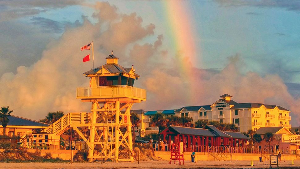 Submitted via the Spectrum News 13 app: The sky was spectacular in every direction on New Smyrna Beach Monday, Oct. 01, 2018. (Linda Henline, viewer)