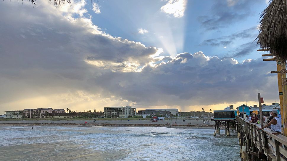 Submitted via the Spectrum News 13 app: Looking west from Cocoa Beach Pier on Wednesday, Oct. 03, 2018. (John Tubman, viewer)