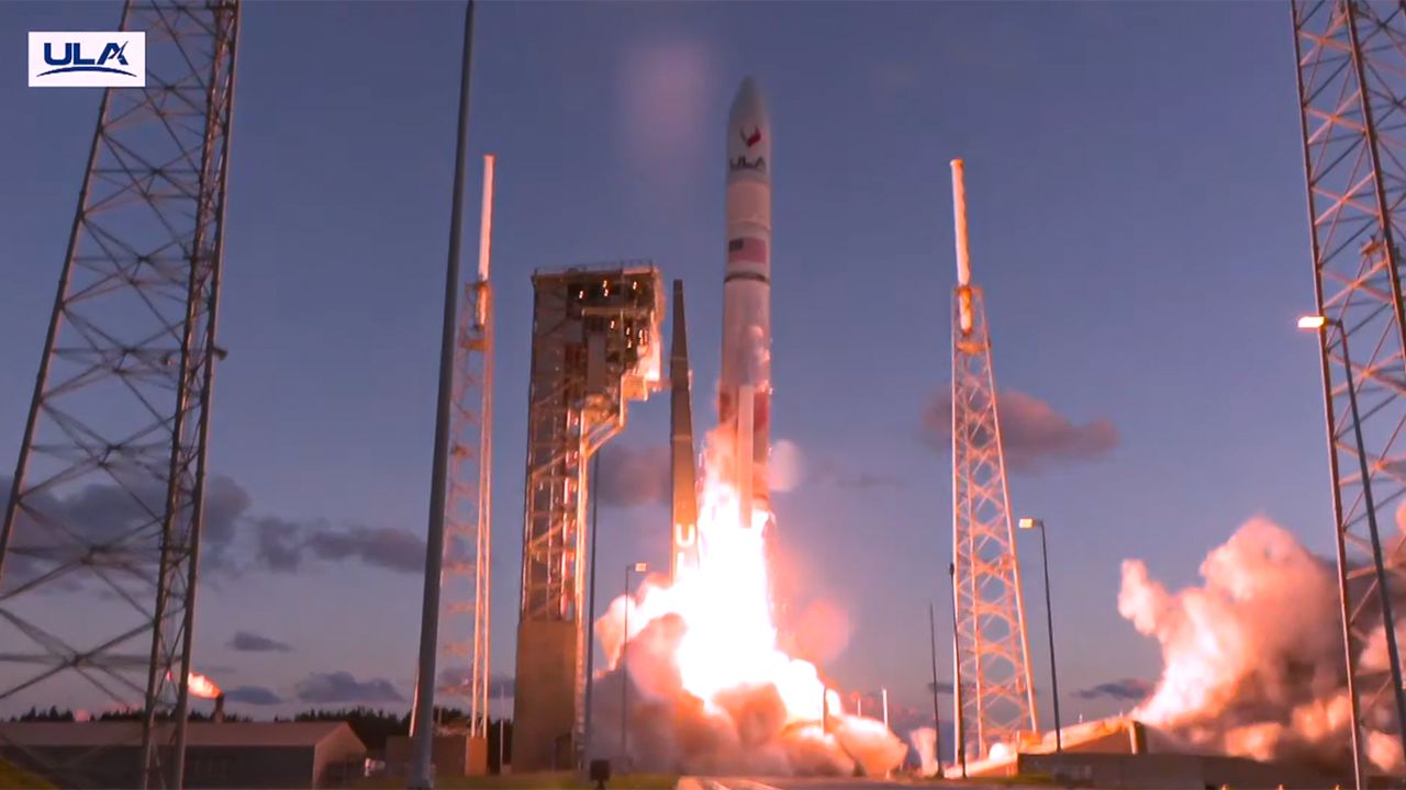 ULA's 202-foot-tall Vulcan Centaur rocket took off from Space Launch Complex-41 at Cape Canaveral Space Force Station on Friday, Oct. 4, 2024. (ULA)