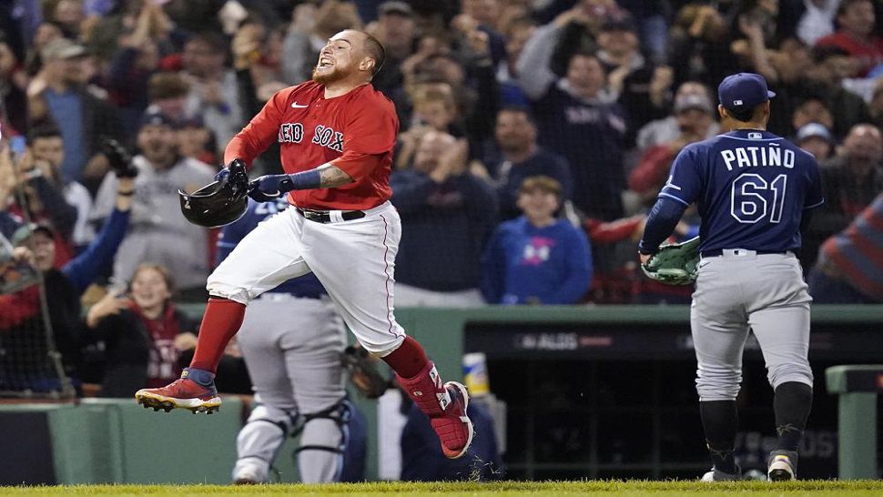 Red Sox vs. Rays score: Christian Vázquez's walk-off homer in 13th inning  gives Boston ALDS Game 3 