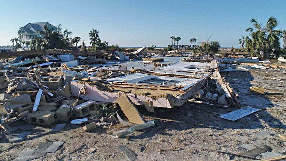 Wide-spread destruction like this is common in Mexico Beach after Hurricane Michael. (Tony Rojek/Spectrum News)
