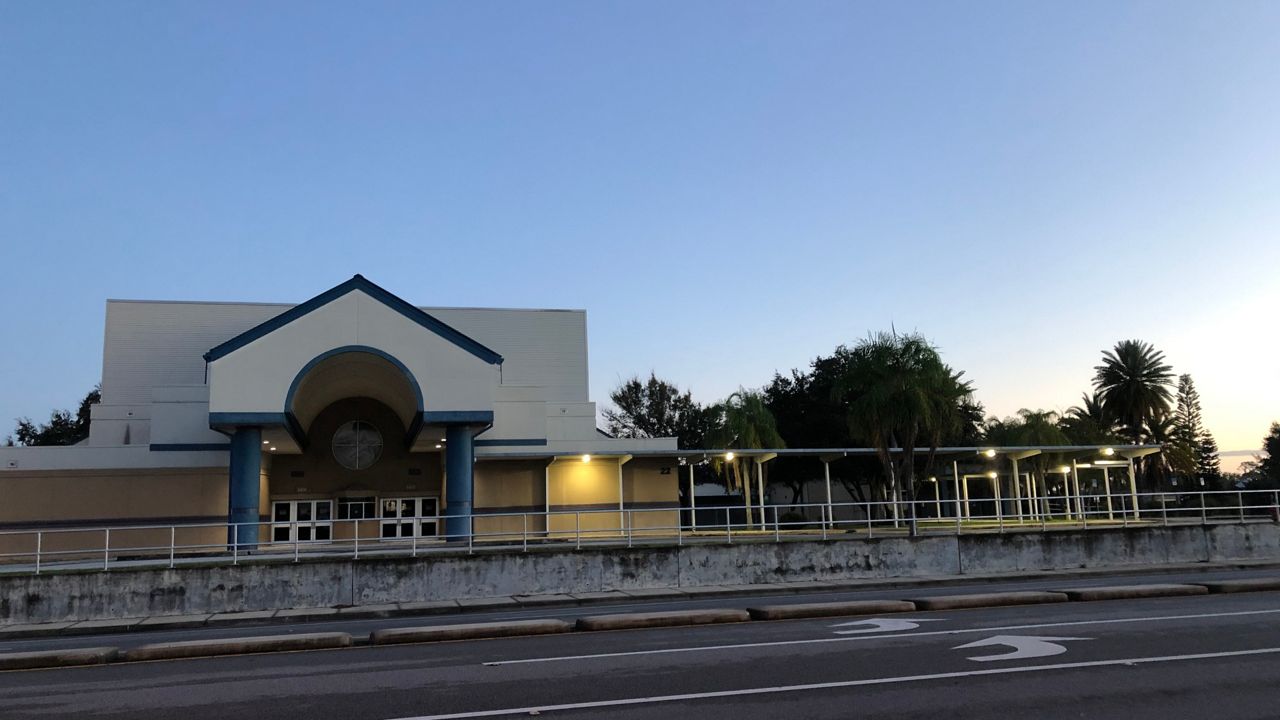 The school district stated that Eau Gallie High School was closed because of 10 cases on campus, a mixture of both students and staff members. (Justin Soto/Spectrum News 13)
