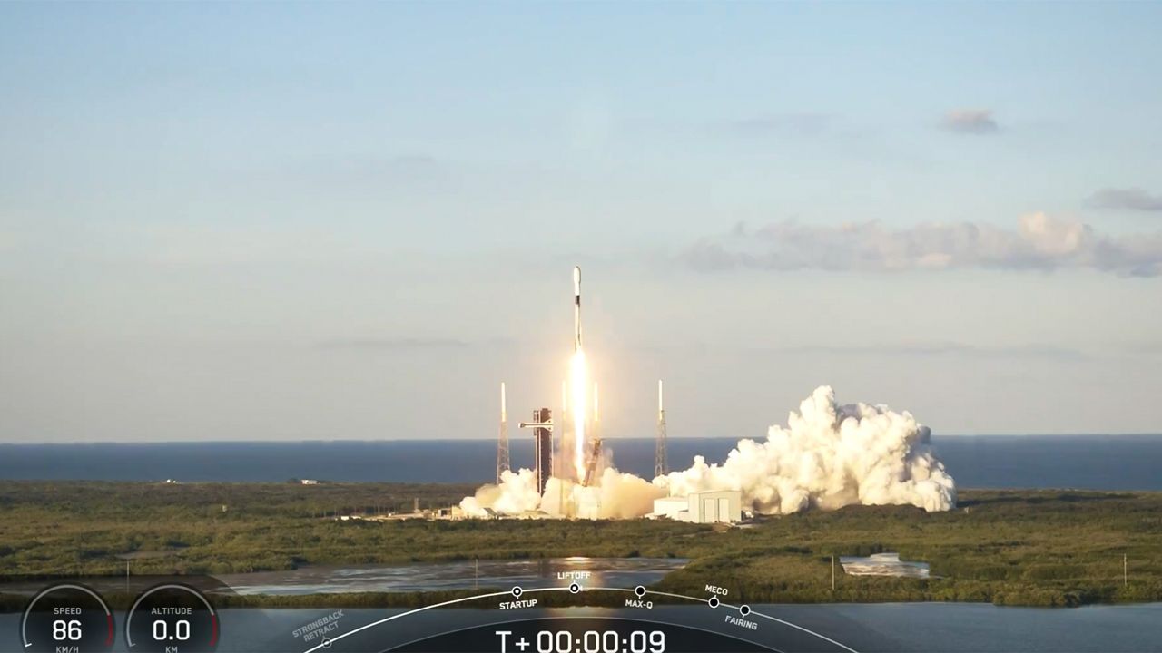 The Falcon 9 rocket launched the Starlink 10-8 mission from Space Launch Complex 40 in Cape Canaveral Space Force Station on Saturday, Oct. 26, 2024. (SpaceX)