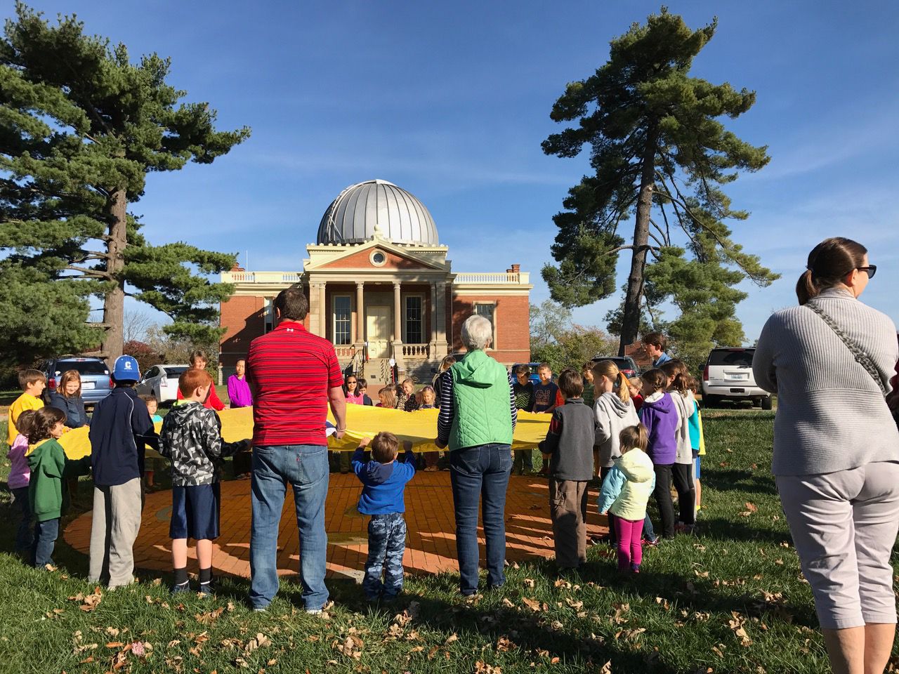 A family event outside the Cincinnati Observatory. (Photo courtesy of Cincinnati Observatory)