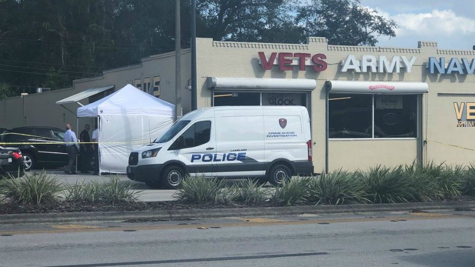 The shooting happened at Vets Army Navy Surplus on N. Florida Avenue. (Lakeland Police Department Twitter page)
