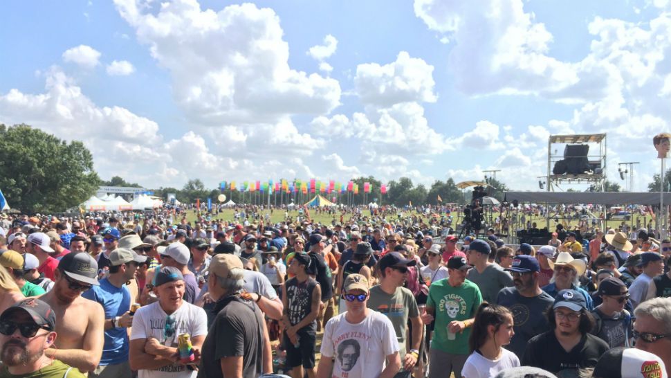 A crowd of people fill Zilker Park during ACL Music Fest 2019. (Spectrum News photograph)