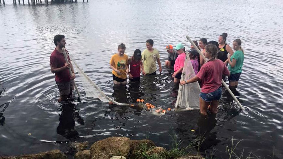 Local Brevard students took part of "A Day in the Life" science research program focusing on the fragile ecosystem. (Greg Pallone, staff)