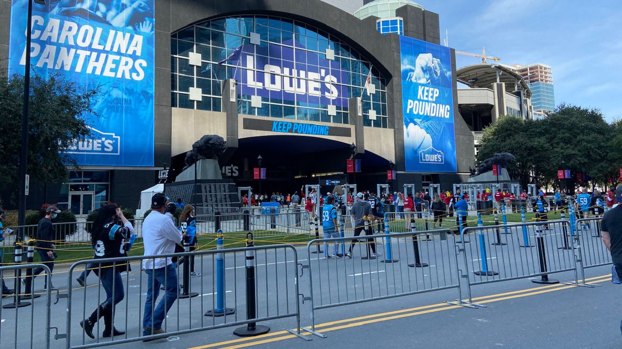 The Carolina Panthers Purrcussion Drum Line performs for fans outside of  Bank of America Stadium prior to Fan Fest in Charlotte, N.C., on Friday,  Aug. 7, 2015. (Photo by Jeff Siner/Charlotte Observer/TNS) ***