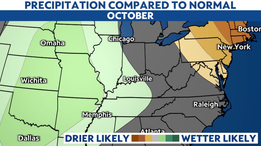 Trending warmer than normal for the month of October