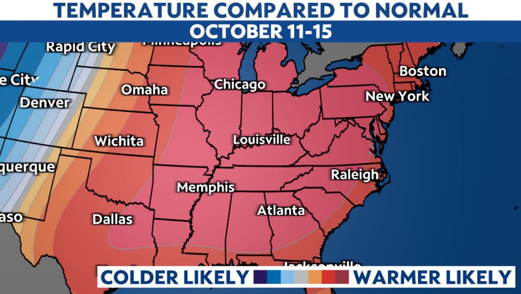 October outlook trends warmer than normal