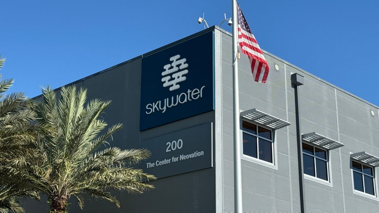 Skywater Technology is right across the street from NeoCity Academy. (Spectrum News/Keith Landry)