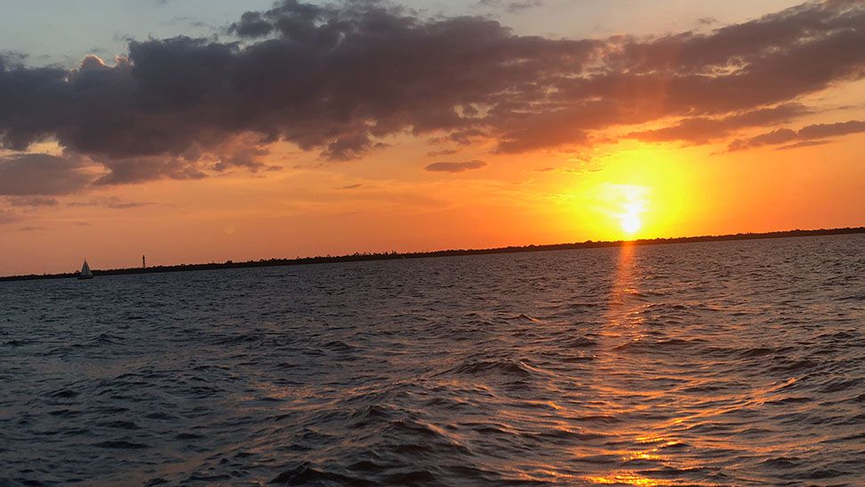 Submitted via the Spectrum Bay News 9 app: Sunset over Tampa Bay, Saturday, Oct. 6, 2018. (Christopher Peterson, viewer)