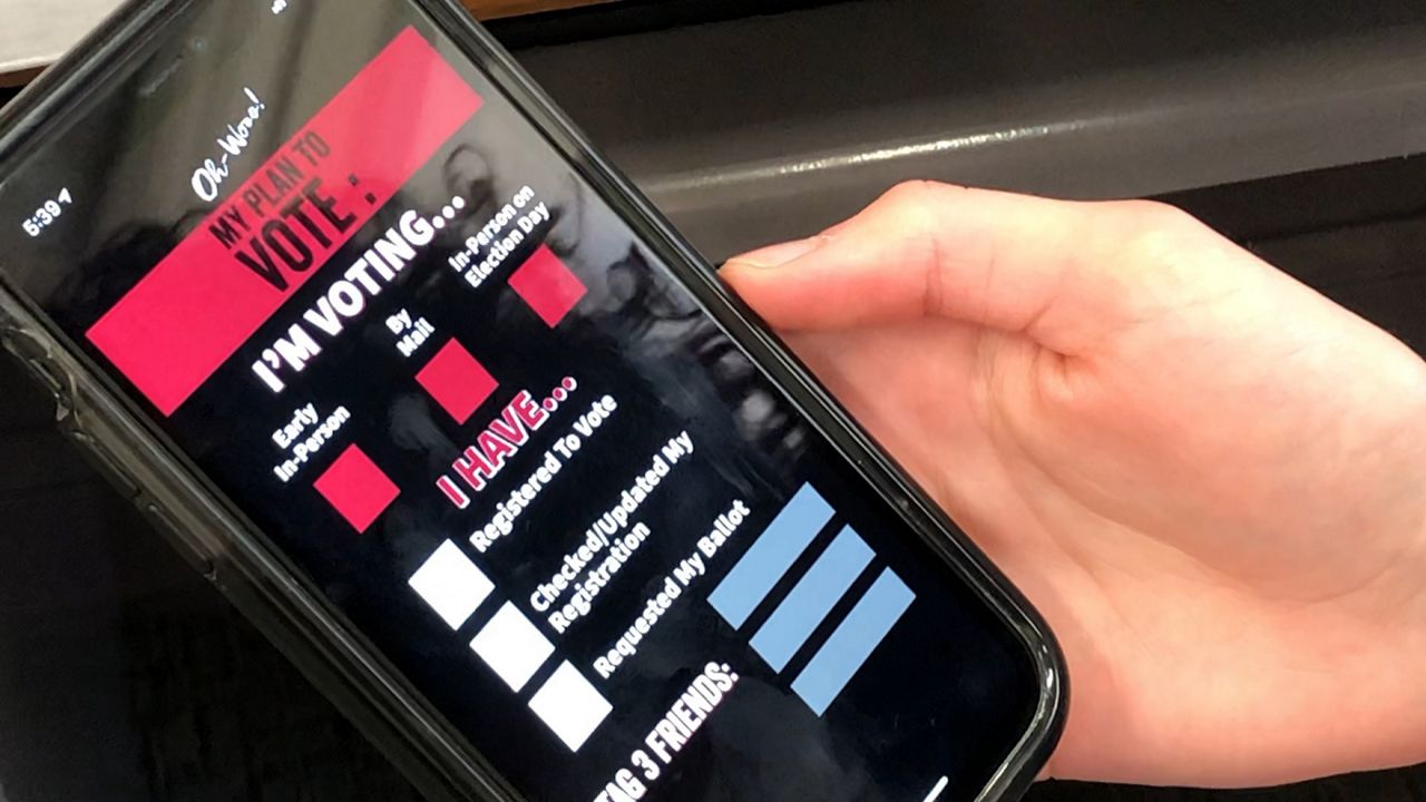 A phone screen