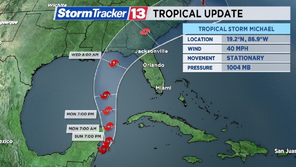 Tropical Storm Michael expected to make landfall in the Florida Panhandle. 