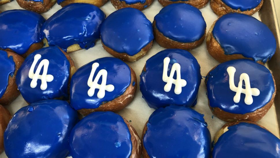 Randy's Donuts Making Famous Dodger Treats for Postseason