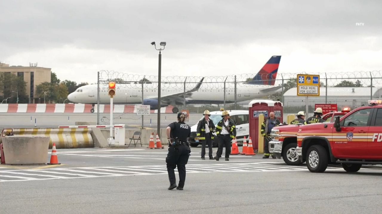 Passenger released caused crash landing at LaGuardia