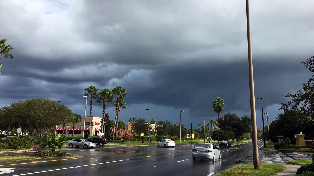 Submitted via the Spectrum News 13: Storms approaching Lake Buena Vista on Tuesday, October 9, 2018. (Daniel Wallace, viewer)