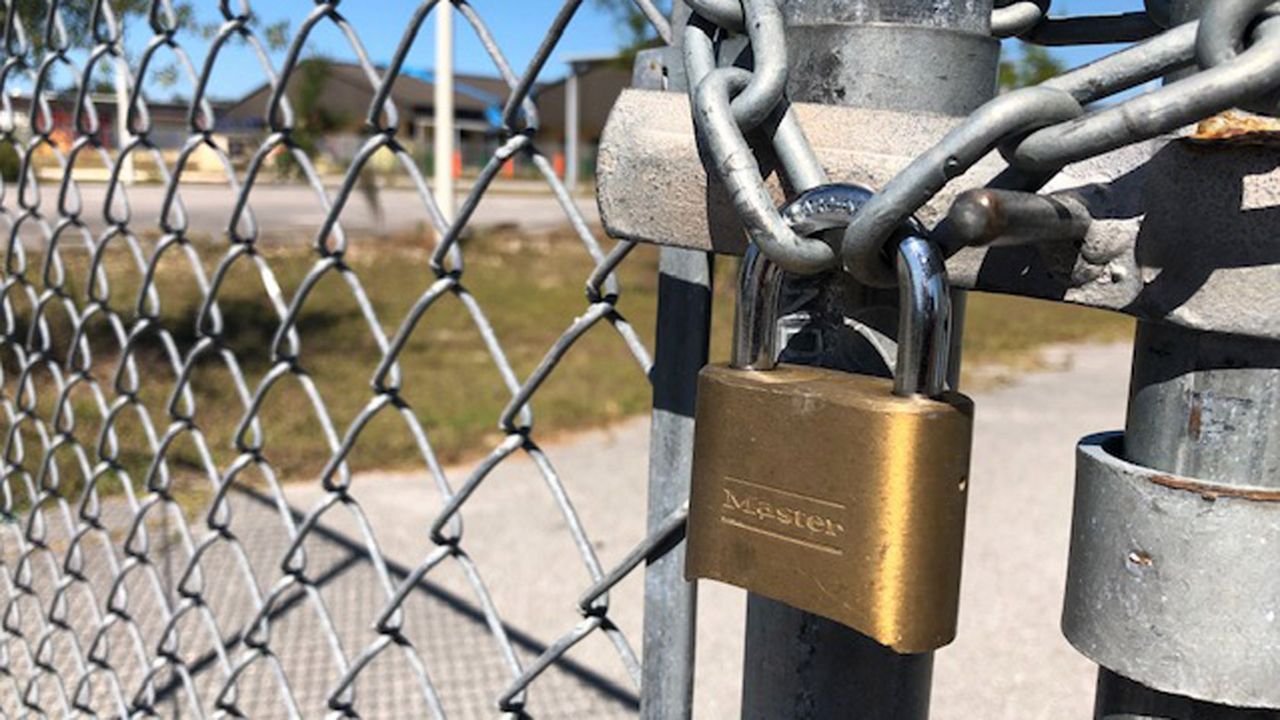 Springfield Elementary was one of schools in Bay District shuttered post-Hurricane Michael. (Julie Gargotta/Spectrum News)