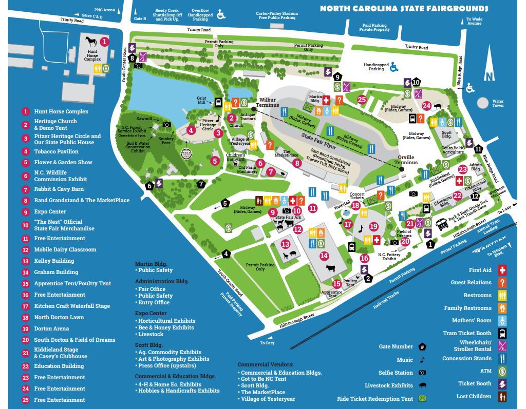 Nc State Fair Map Of Grounds