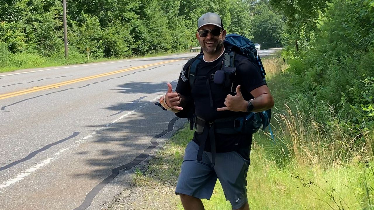 Dozens on a 100-mile walk to help kids battle cancer